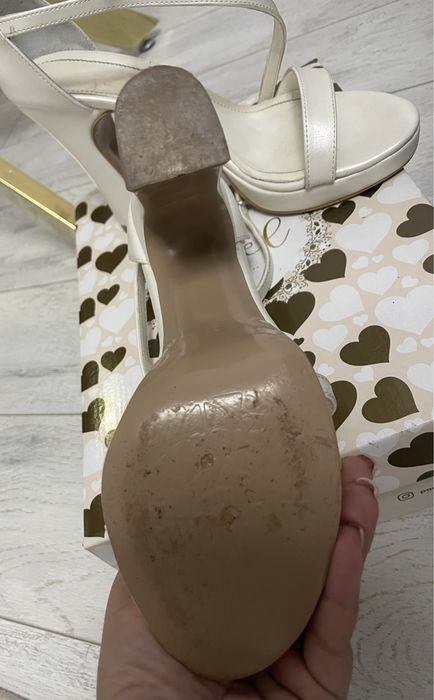 Sandale mireasa din piele