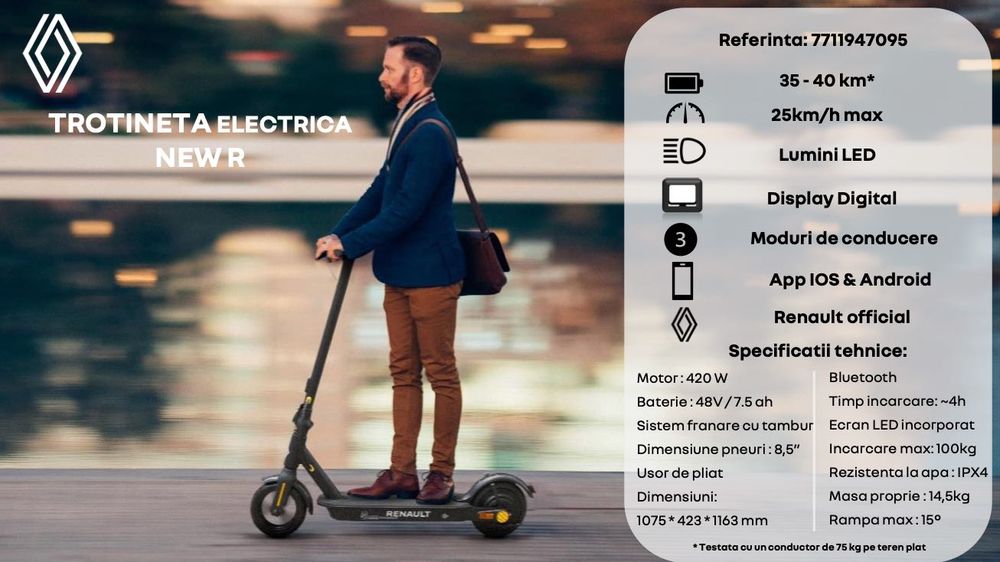 Trotinetă electrică Renault New R