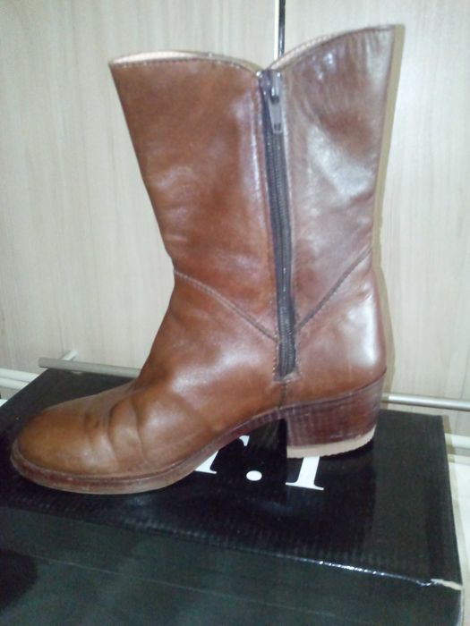 Детски италиански ботуши от естествена кожа №33