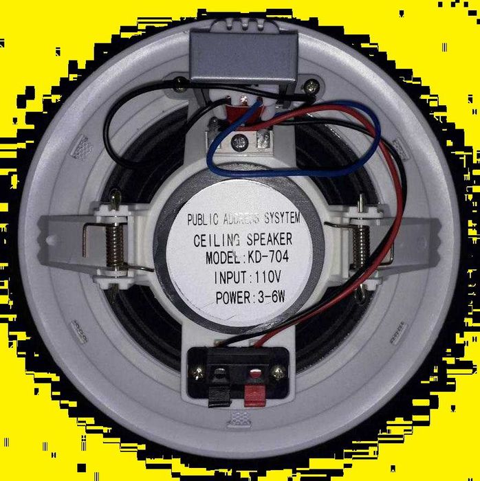 Колонки, динамики, потолочный громкоговоритель.