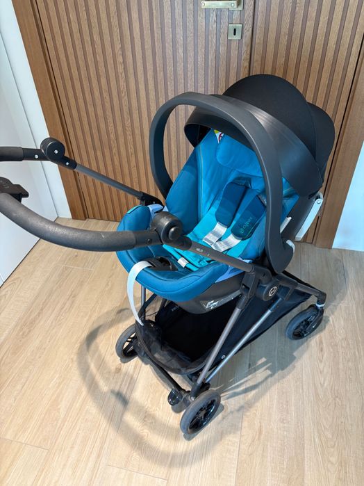 Бебешка количка, кош и столче Cybex Melio 2021 River Blue
