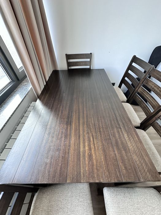 Стол+6 стула. ШПОН. Новый. Ashley