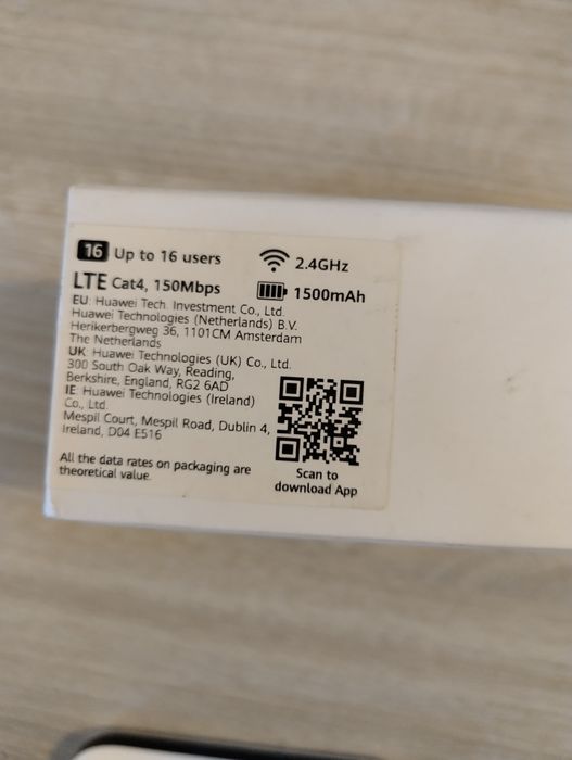 Отключена 4G бисквитка Huawei E5576