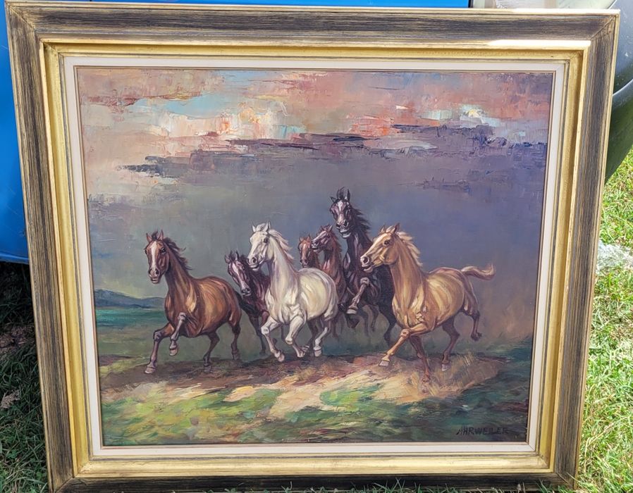 Tablou pictat pe panza semnat