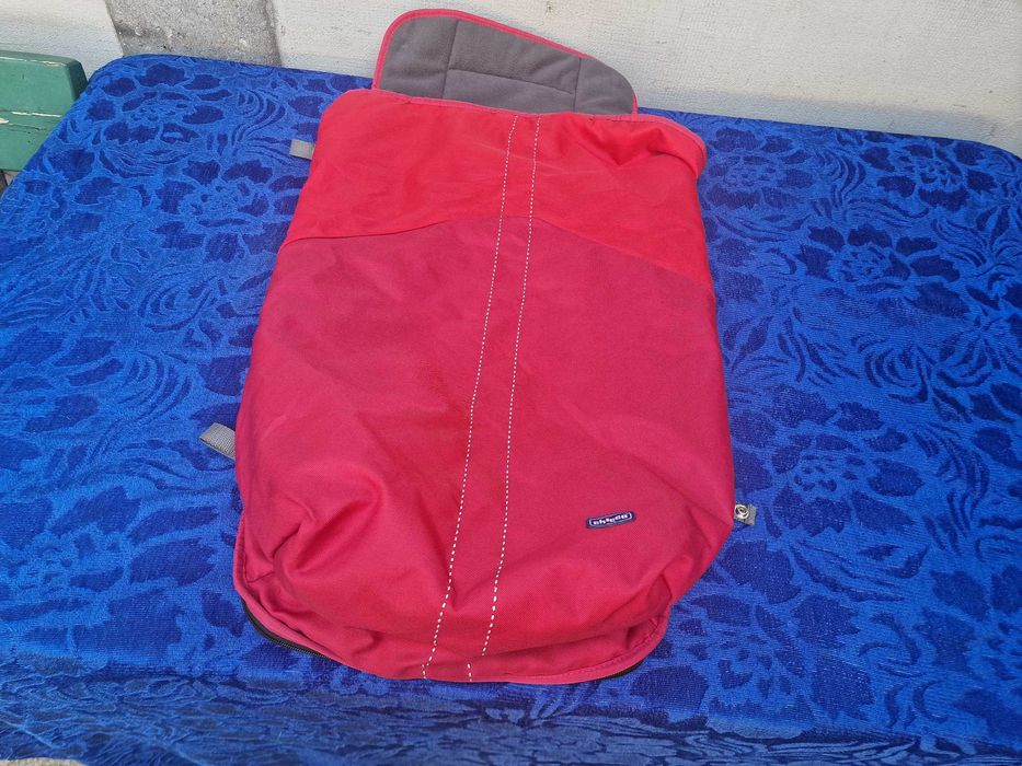 Sac de dormit pentru carucior Chicco, 98 cm, Rosu | Gri**