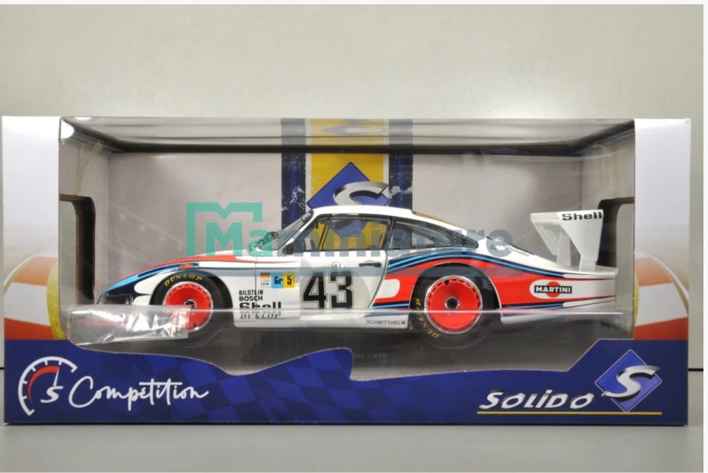 Macheta metalica Porsche 935 Mobidick noua sigilata 27 cm lungime