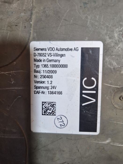 Calculator VIC 2 DAF XF CF