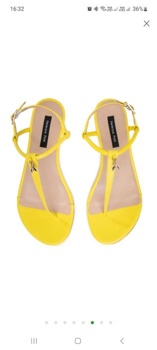 Сандали 39 номер Patrizia Pepe lemonade yellow