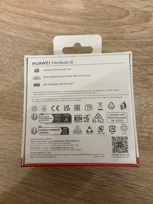 Слушалки Huawei Free Buds 6i