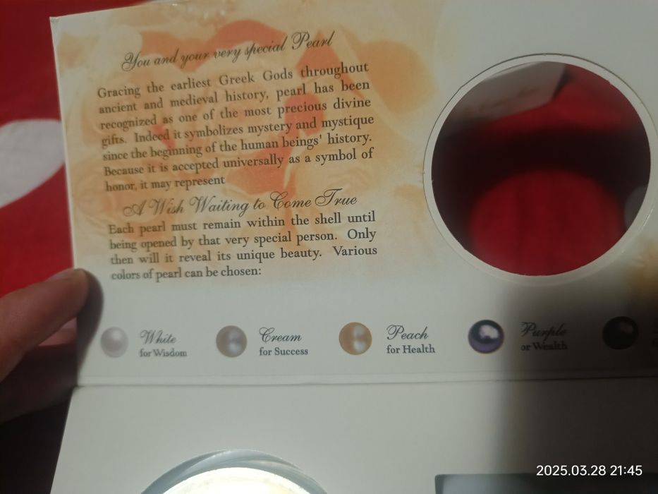 Lănțișor argint cu perla naturala