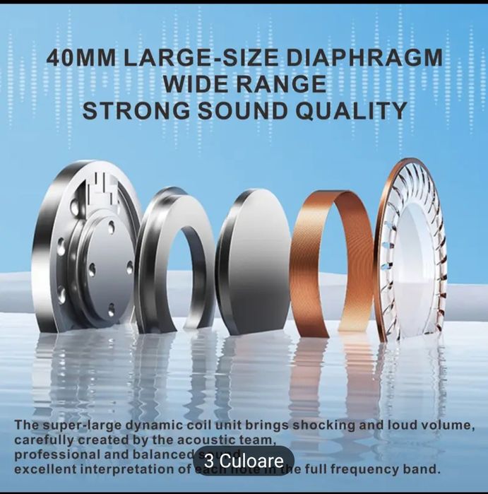 Căști RGB lumini LED/ Surround/ Bass (NOU)