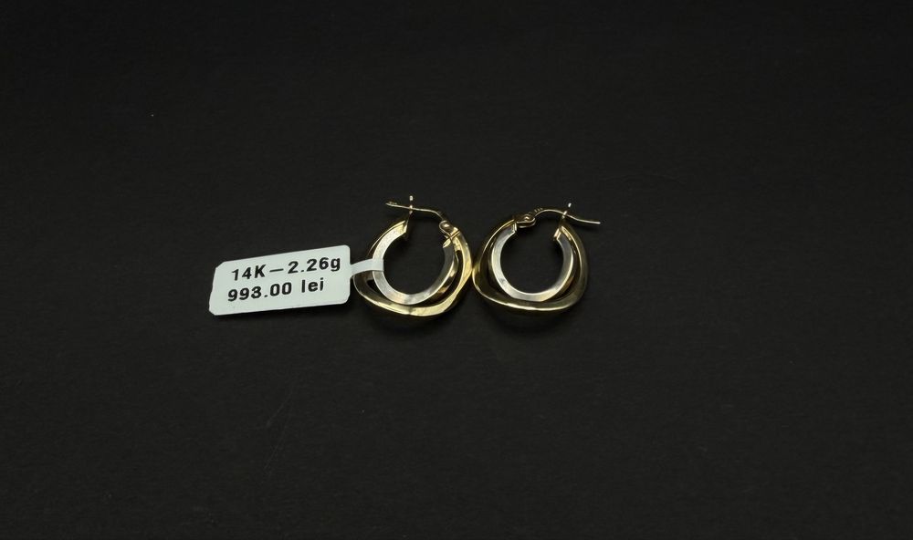 Bijuteria Royal cercei aur 14k 2.26 gr