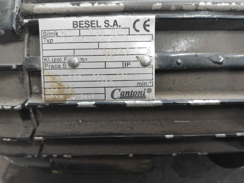 Електродвигател BESEL 0.55kW (550W), 1360 об/мин, Трифазен