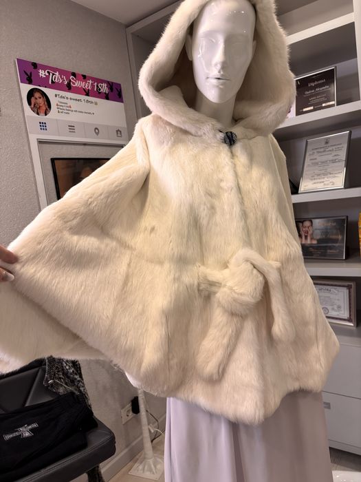 Haina din blana narurala din iepure