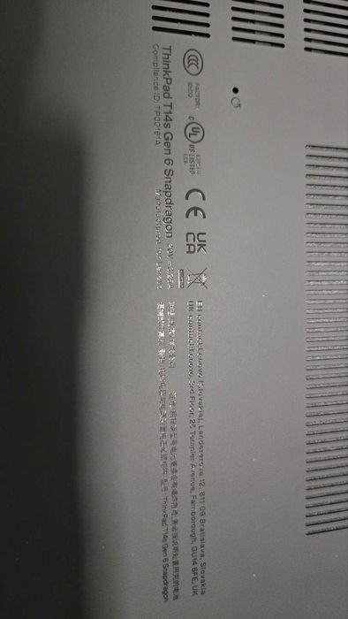 Lenovo Thinkpad T14s Gen 6 Snapdragon