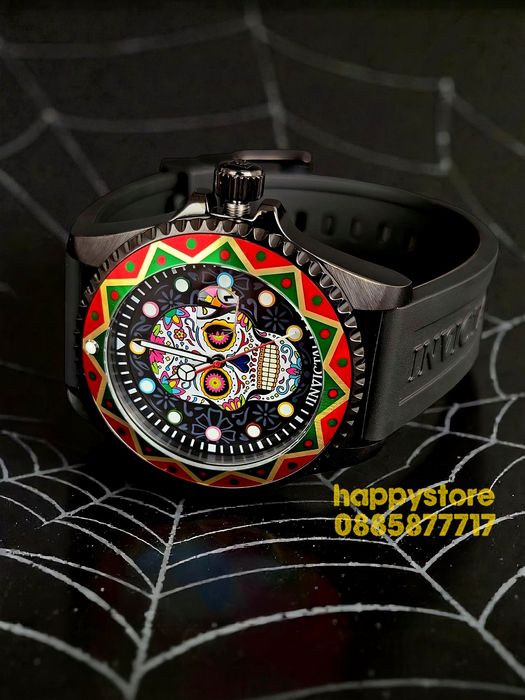 INVICTA Muertos Fiesta 43 mm, нов ръчен часовник