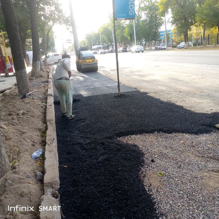 Asfalt qilish xizmati sifatli va arzon.Murojat uchu