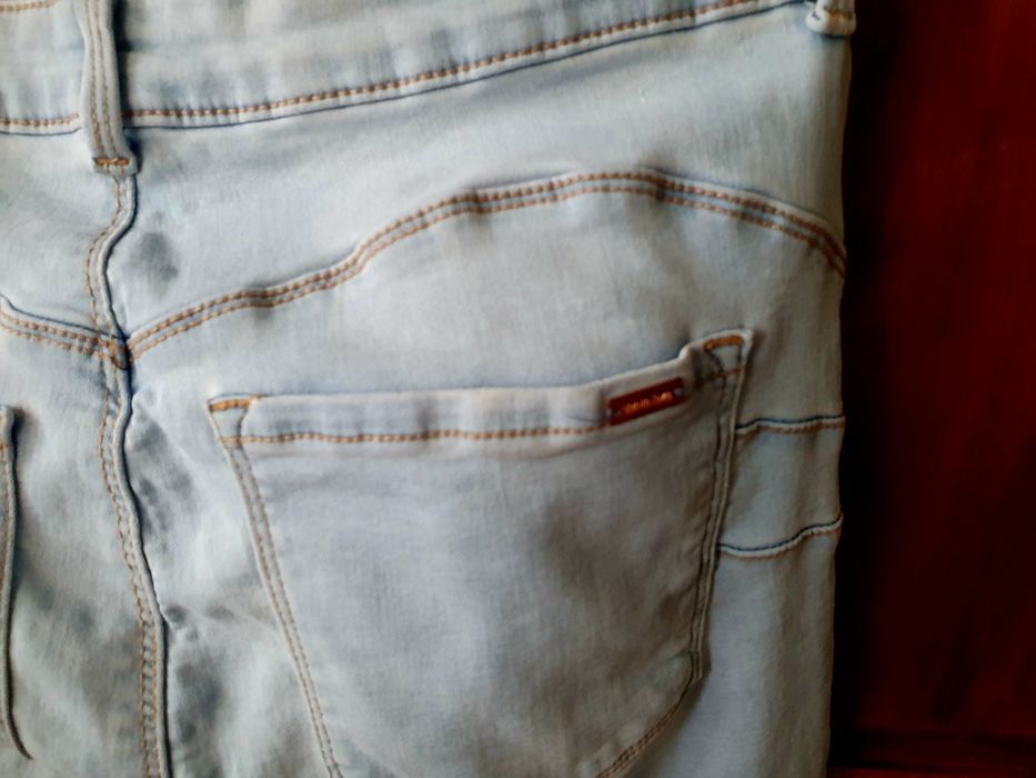 Blugi fete strech talie înaltă