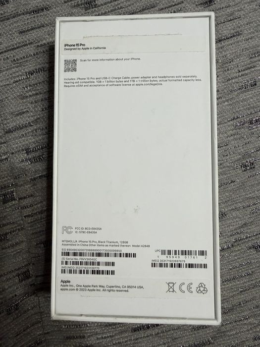 Продавам IPhone 15 pro
