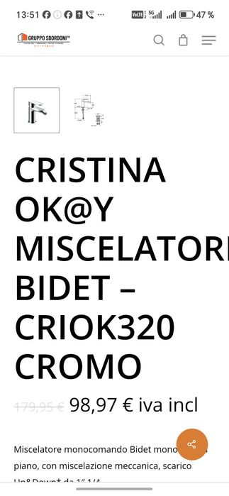 Baterie chiuveta ca grohe,baterie italieneasca pret real 100 euro