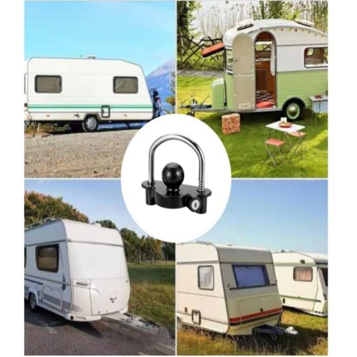 Универсален катинар за теглич с топка, За каравани и ремаркета