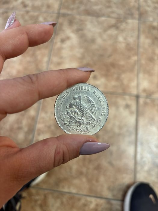 Mexican 5 Pesos 1947 Cuauhtémoc -Сребърна монета