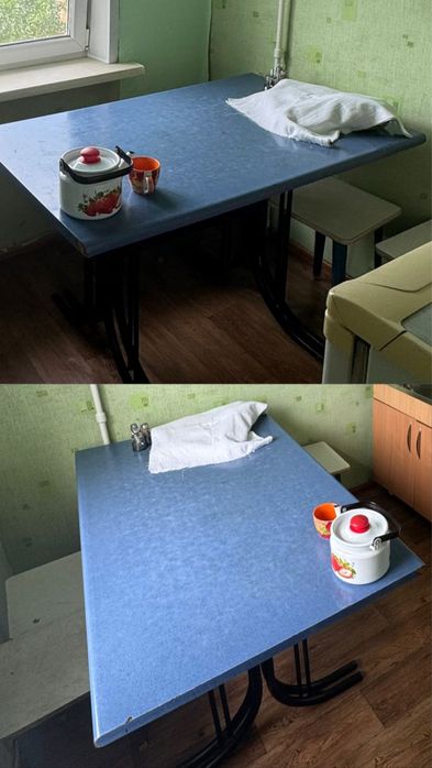 Стол сатылады.3 табуретка орындығы бар.