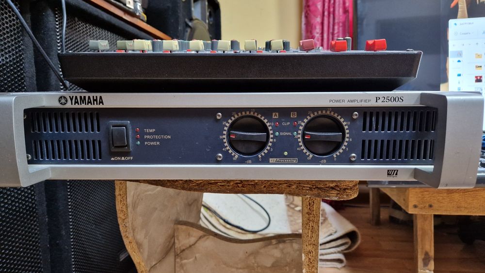 Микшер yamaha, уселитель конец