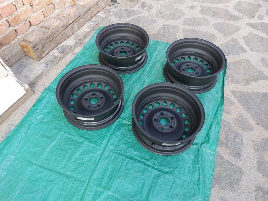 4 бр. железни джанти, 15 цола 5х112