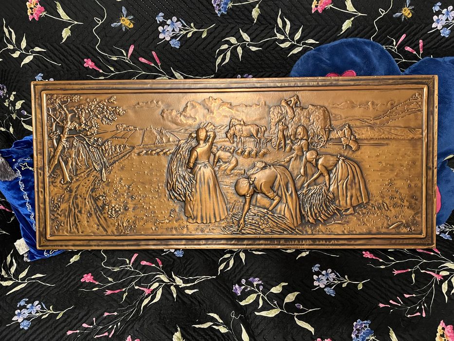 Tablou vintage foita de cupru Hartmann-Relief