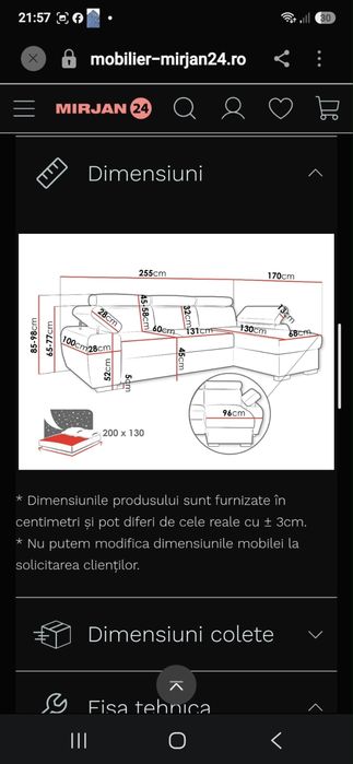 Canapea extensibila