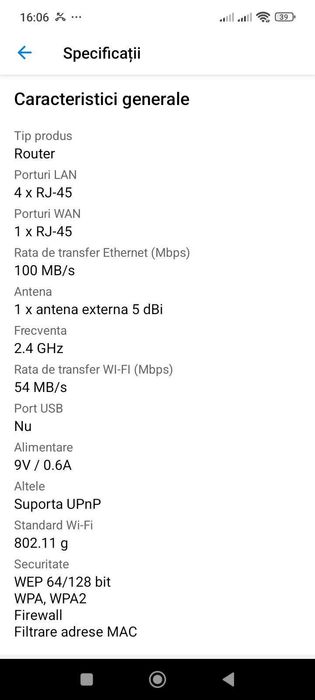 Router wireless TP-LINK TL-WR340G