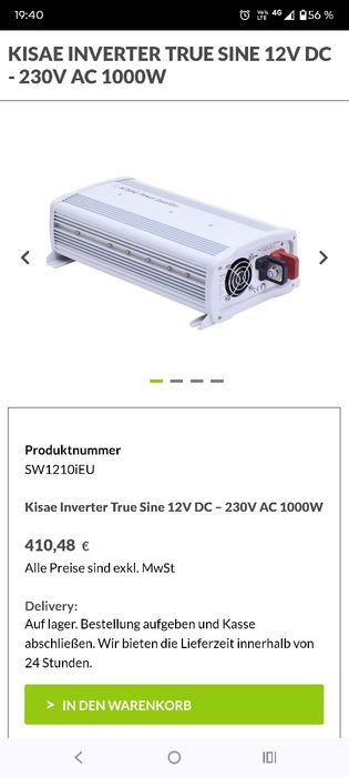 Invertor 12v la 230 v