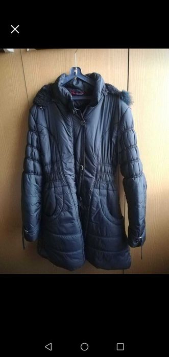 Дълго пухкаво яке