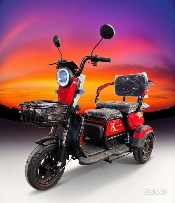 Электротрицикл электровелосипед