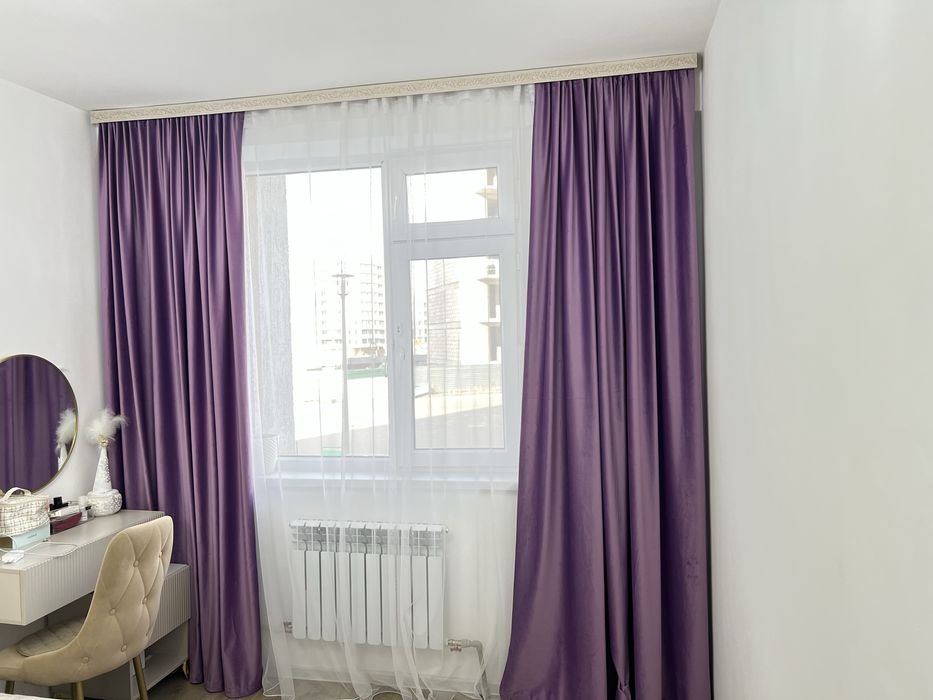 Продается штор с тюлем