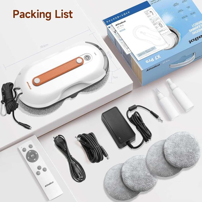 Робот за почистване на прозорци AlfaBot X7Pro,Гаранция