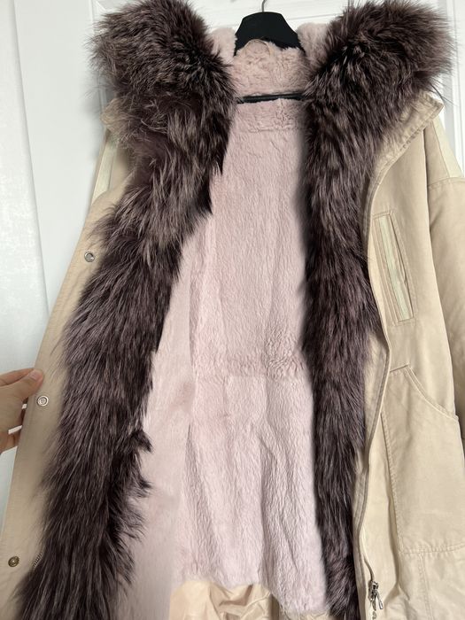 Парка с мехом чернобурки