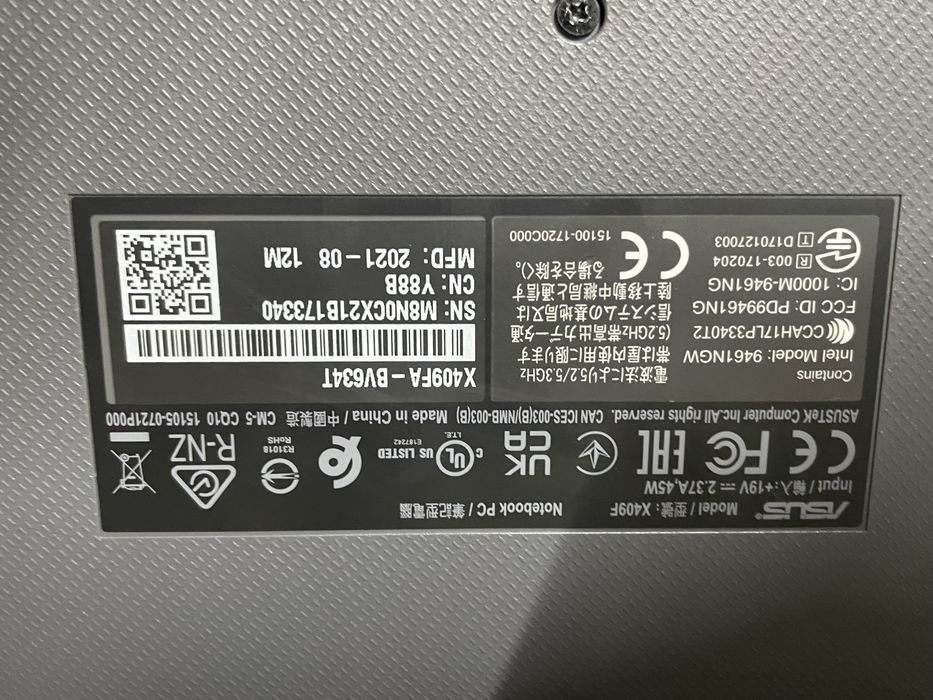 Ноутбук asus x409f