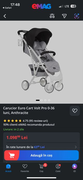 Vand carucior sport