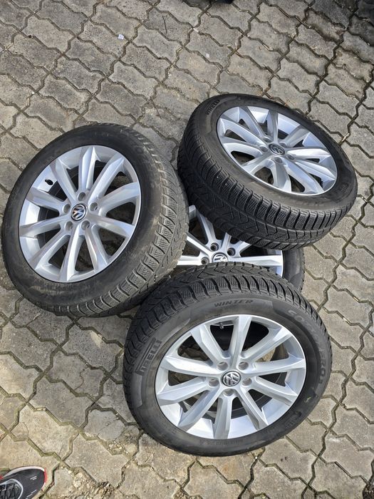 Jante+Anvelope  5x112 Volkswagen Passat/Golf Iarna 215 55 R17