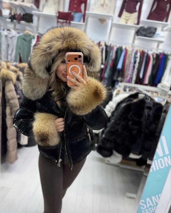 Шушляково яке с естествен косъм