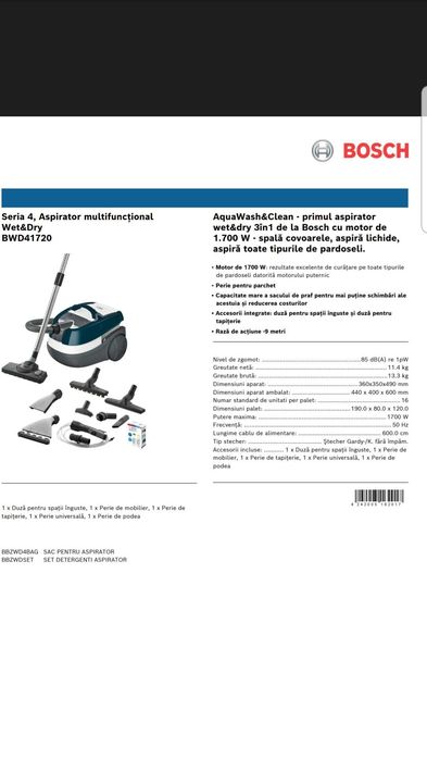 Seria 4 Aspirator multifuncțional Wet&Dry