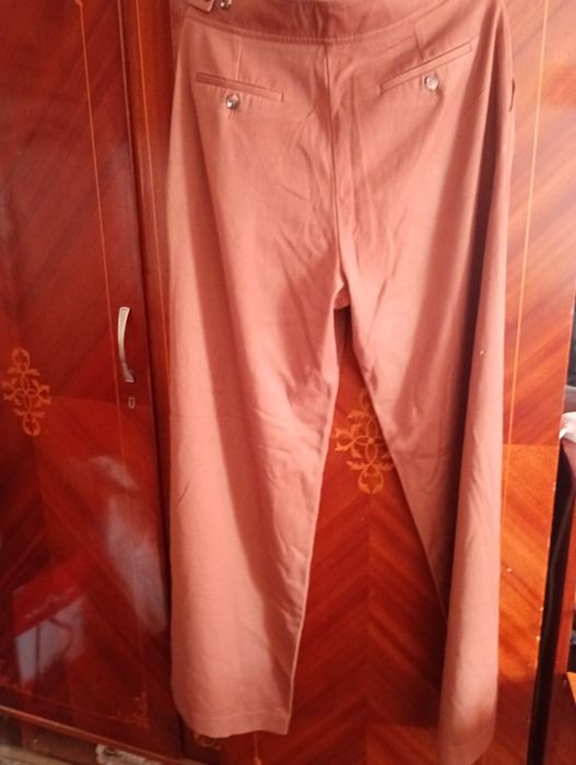 Pantalon dama cu crac foarte larg,talie înaltă