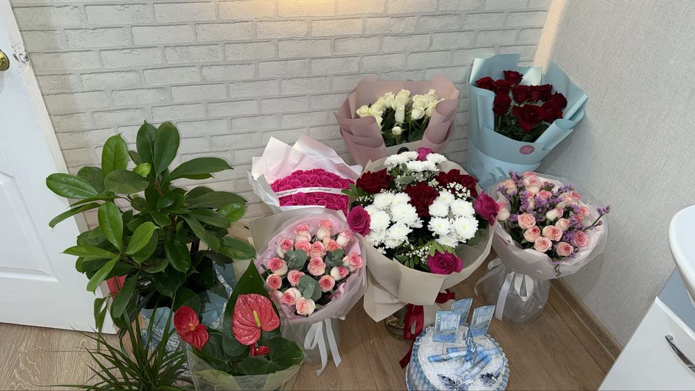 букет цветы арзан багада