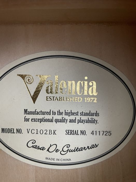 Класическа китара Valencia