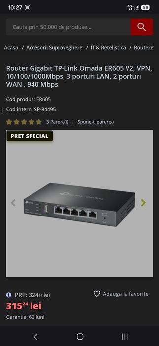 Router TP-Link Omada ER605