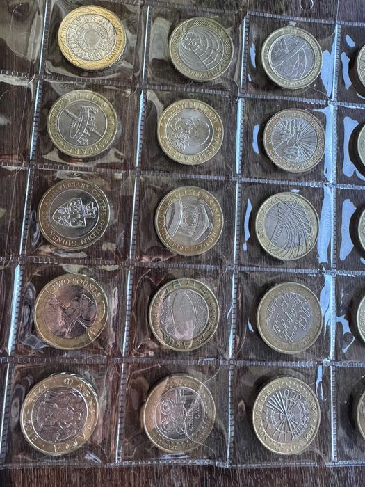 Colecție 20 monede britanice £2 – comemorative, modele diferite