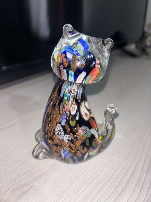 Figurină Pisică Sticlă Murano