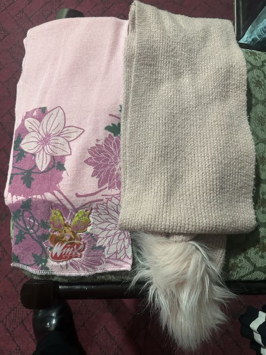 Куртка для девочек 3-5 лет с шарфом бонус шарф